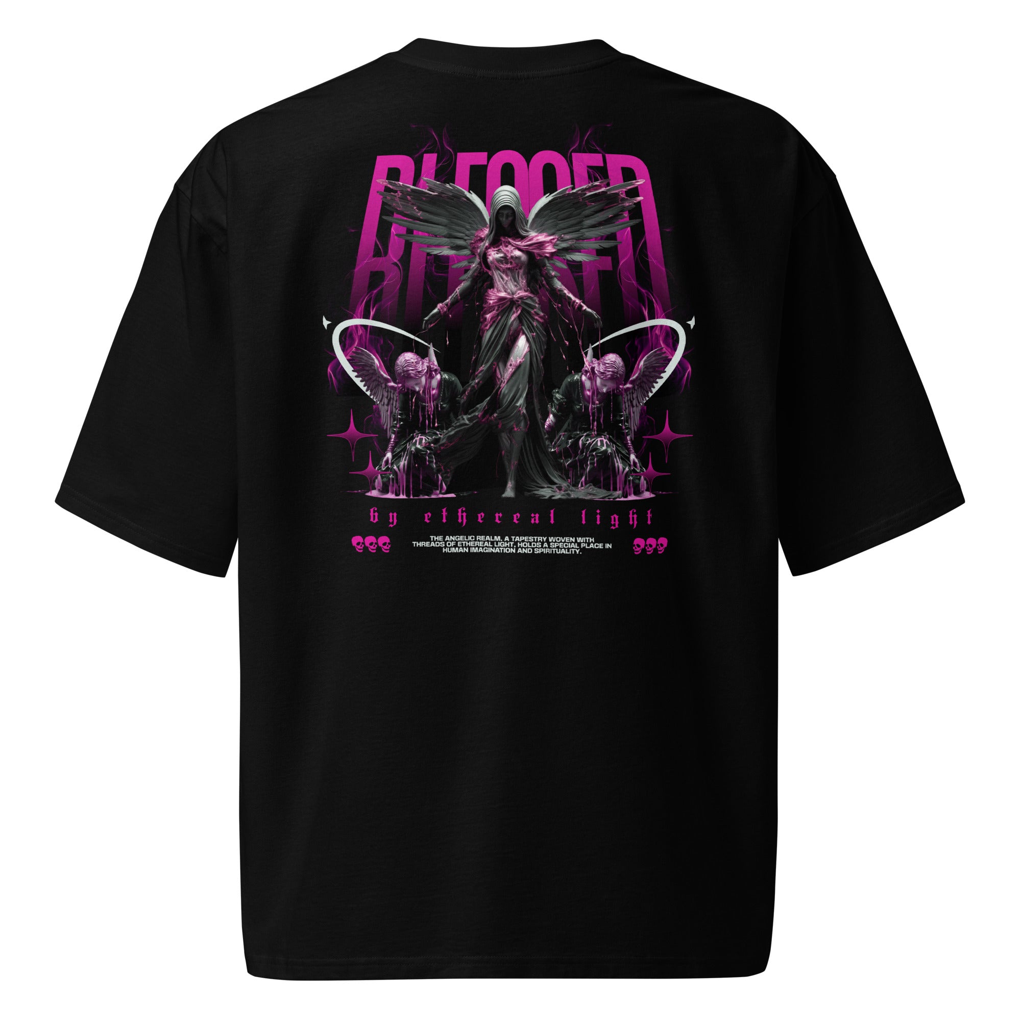 Eclipse Division Oversized Heavyweight Tee – Blessed by Ethereal Light