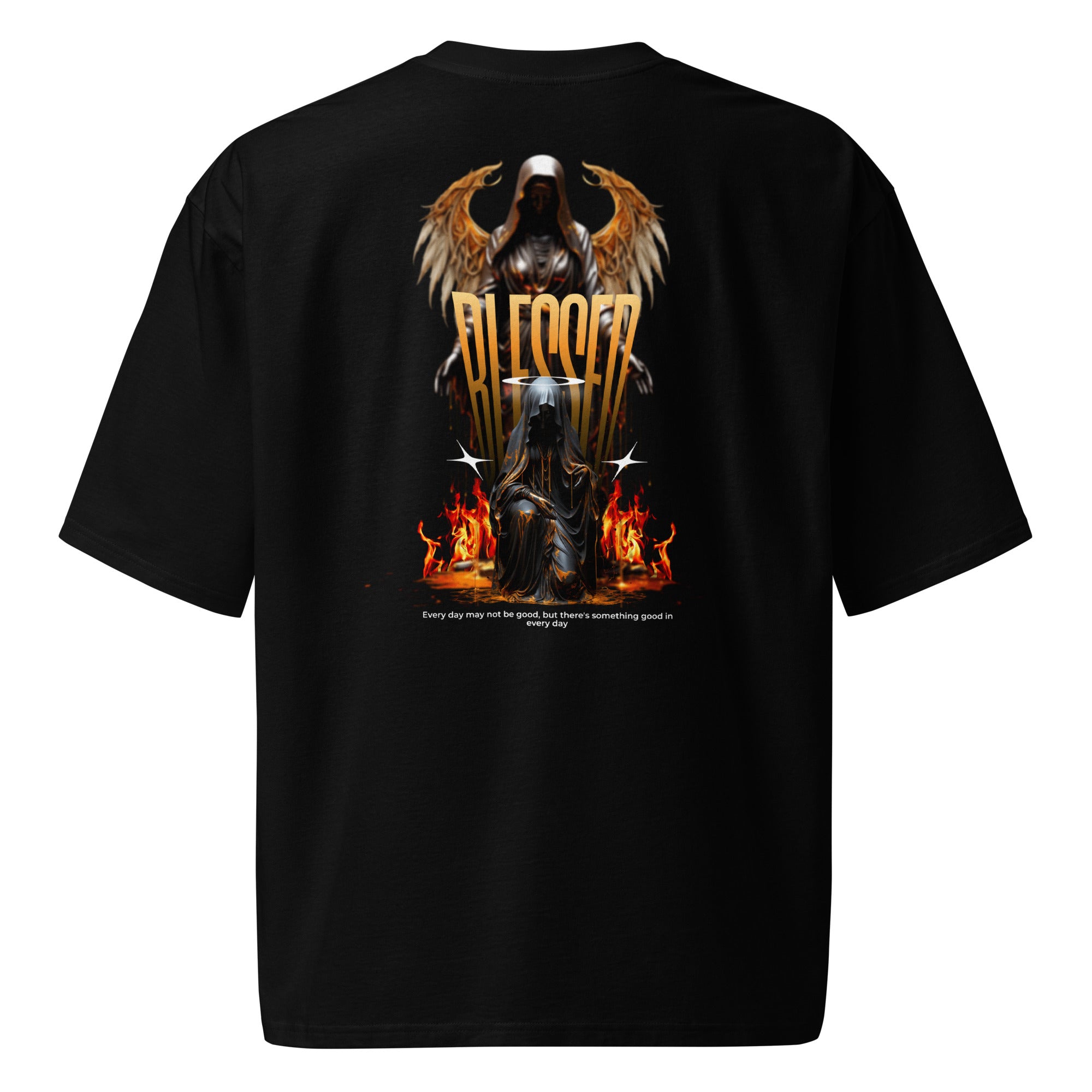 Eclipse Division Oversized Heavyweight Tee – Blessed Flames