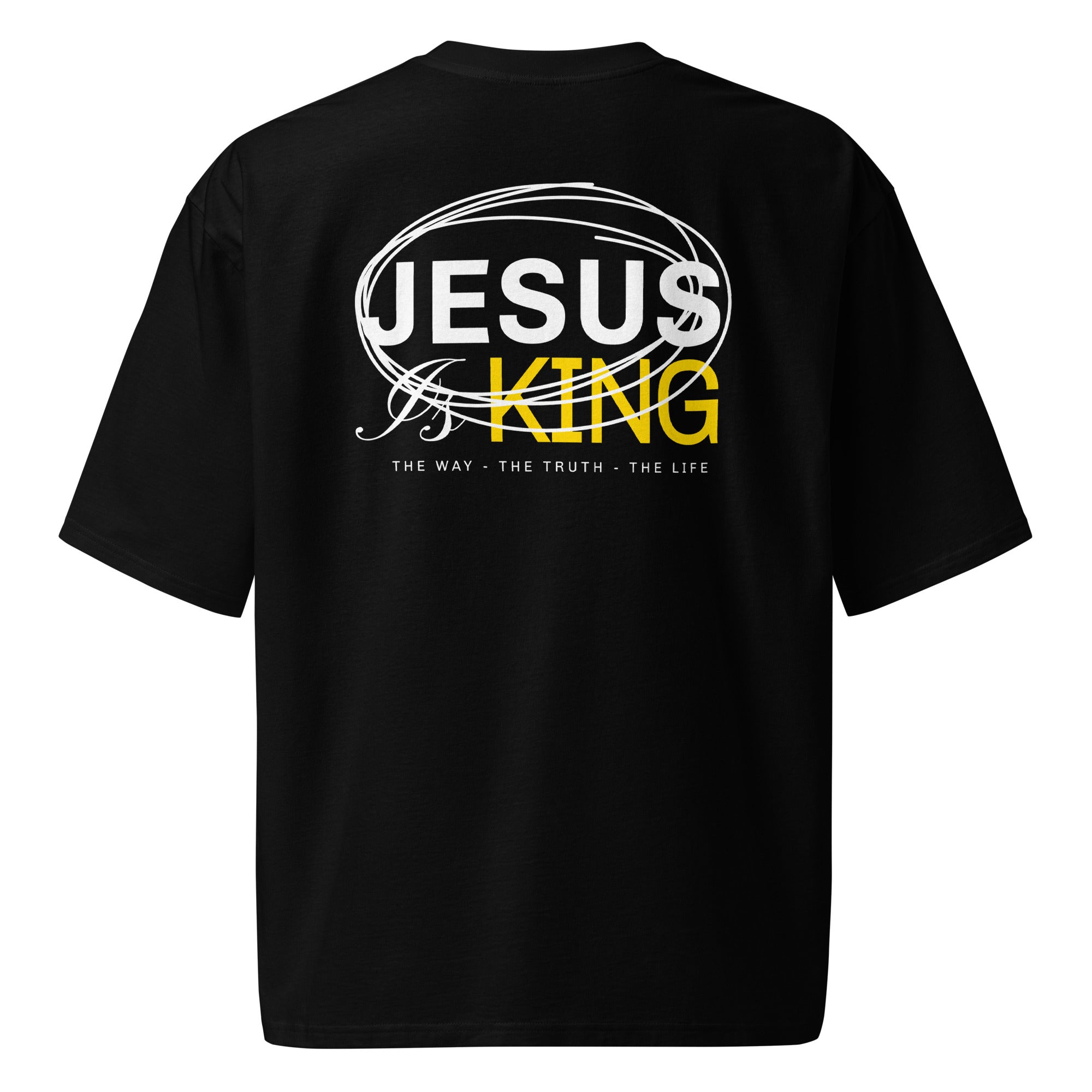 Jesus is King – Oversized Heavyweight Christian T-Shirt