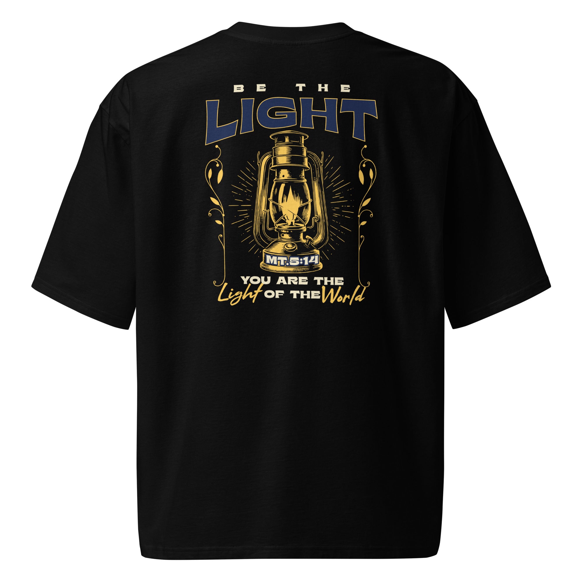 Oversized Christian Heavyweight T-Shirt – Be the Light (Matthew 5:14)