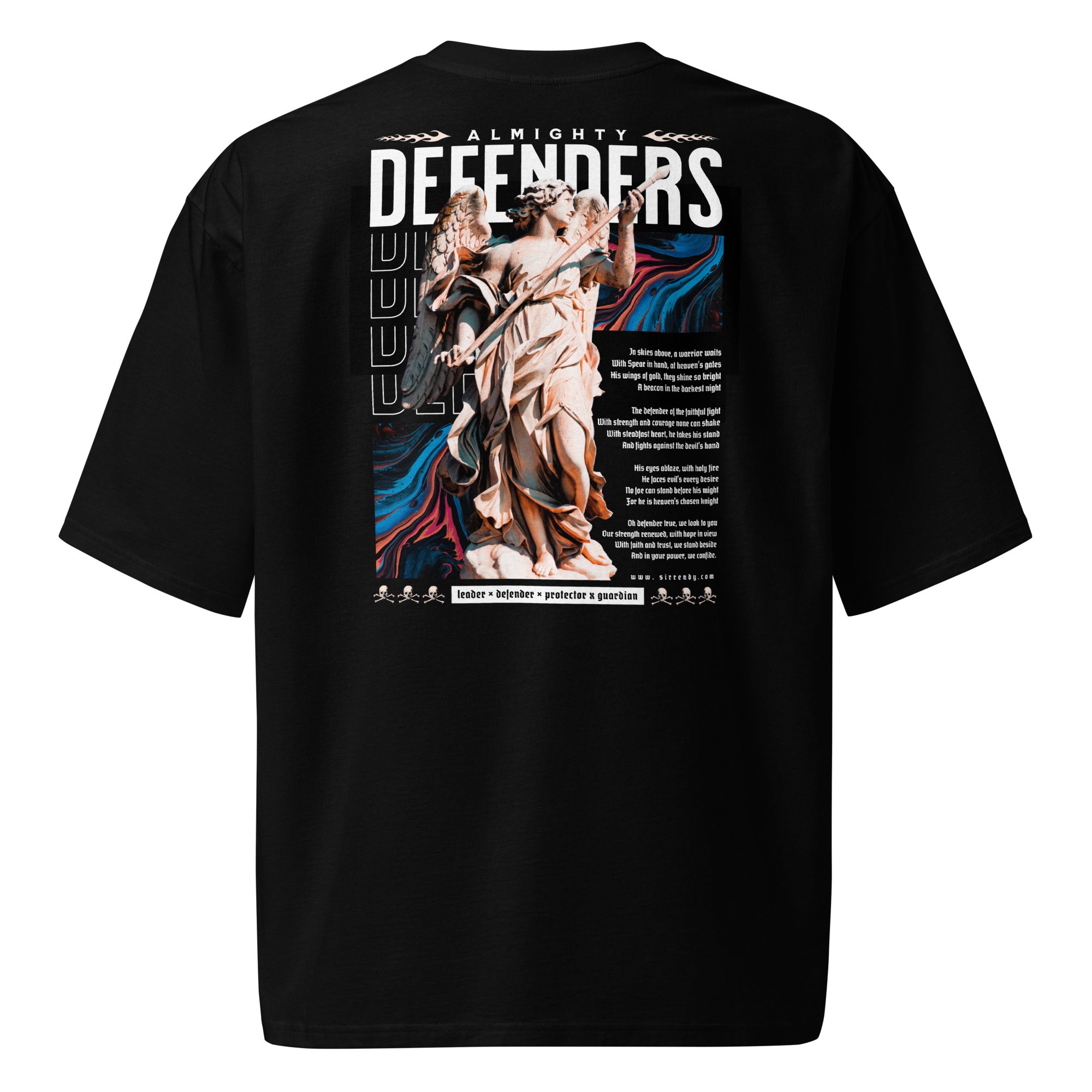 Almighty Defenders Oversized Heavyweight T-Shirt | Eclipse Division