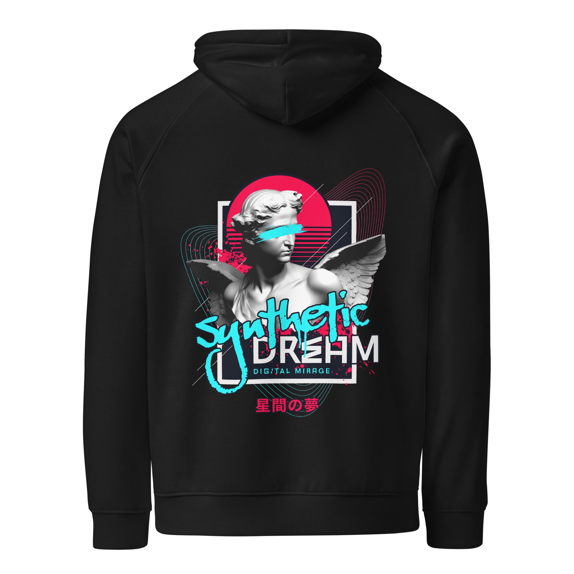 Synthetic Dream – Unisex Eco Raglan Hoodie