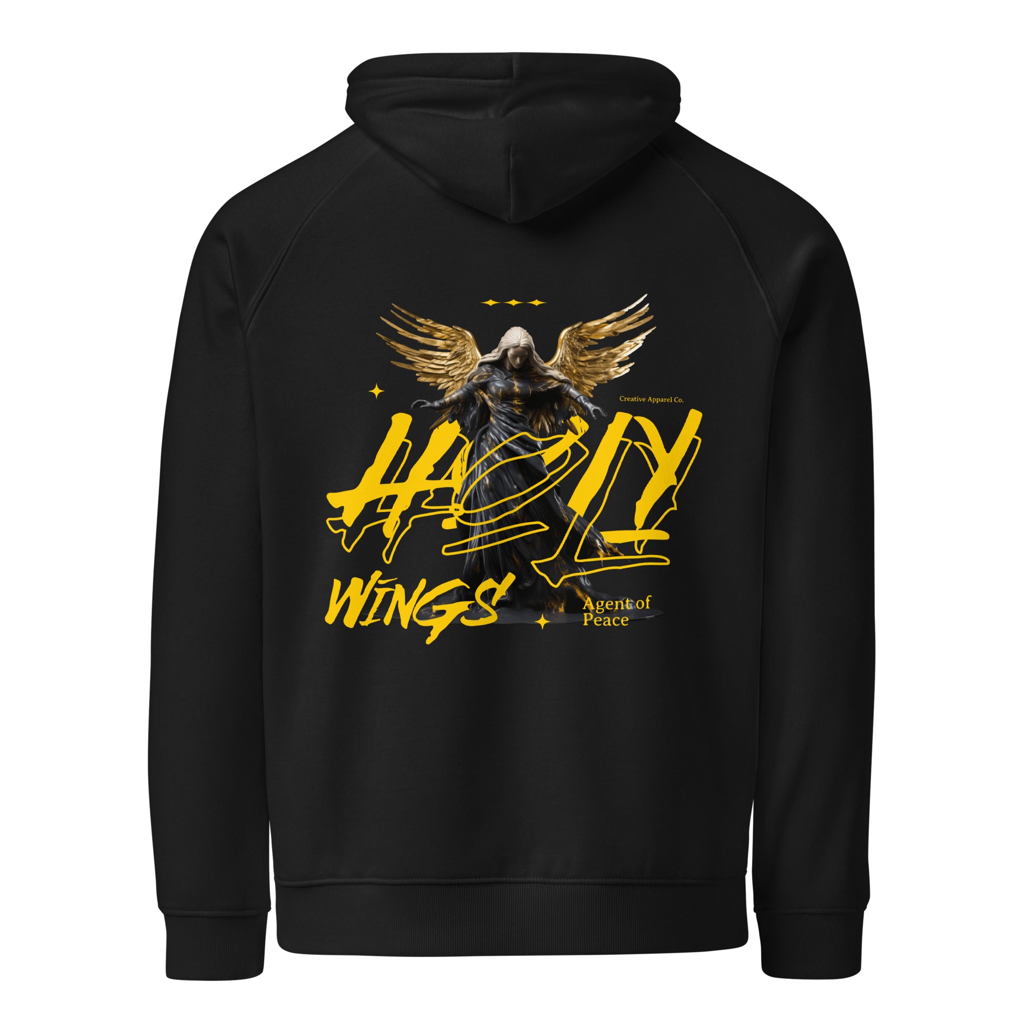 Holy Wings – Unisex Eco Raglan Hoodie