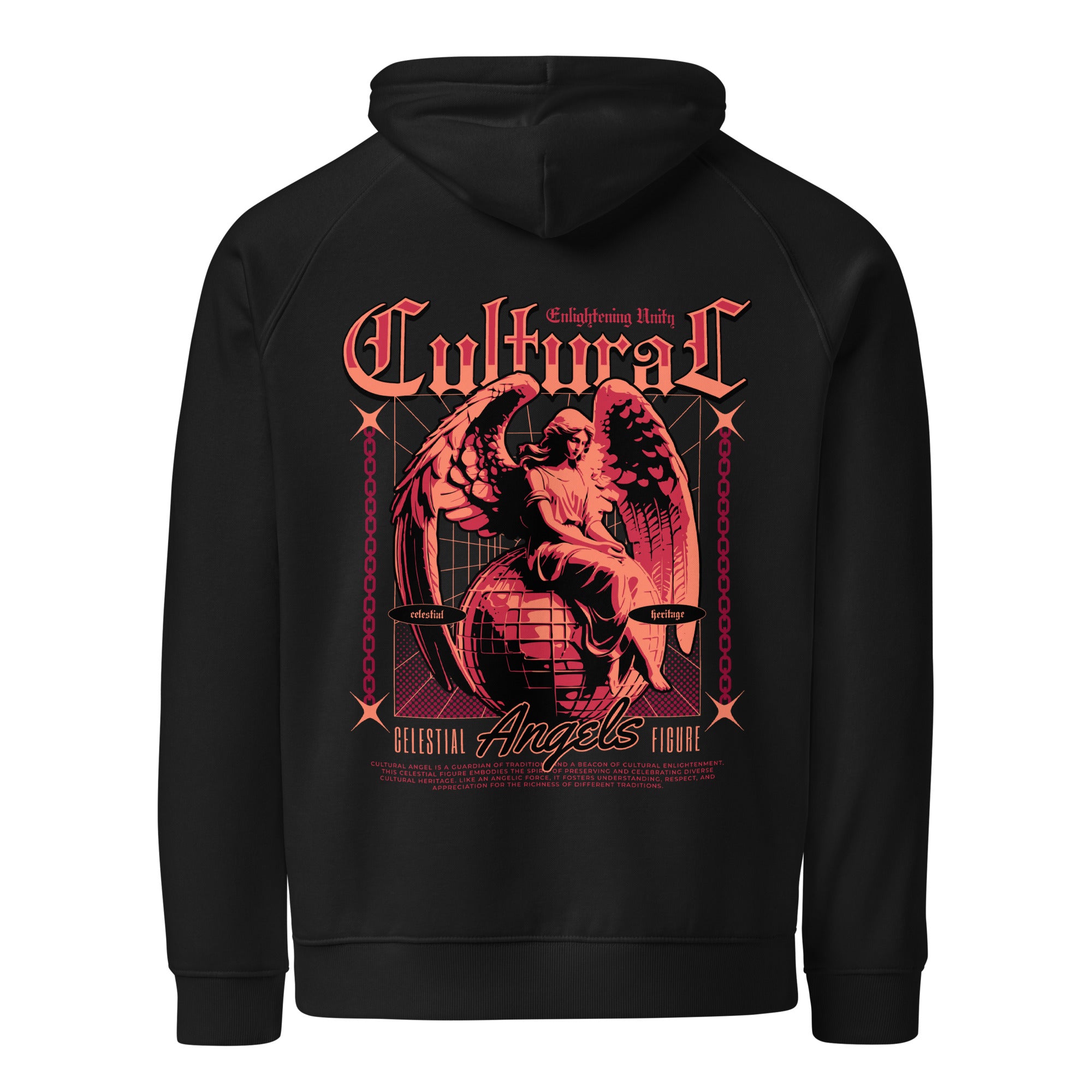 Cultural Angel – Unisex Eco Raglan Hoodie
