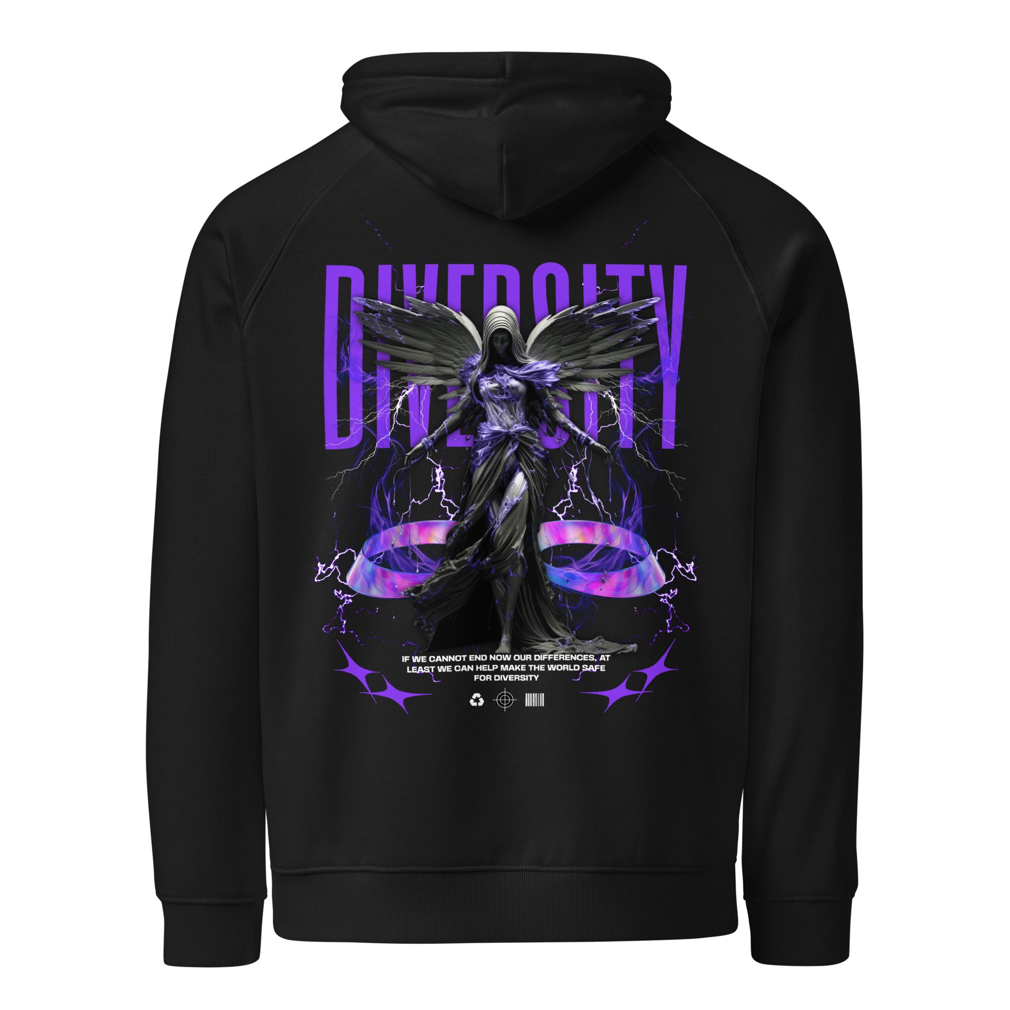 Diversity – Unisex Eco Raglan Hoodie