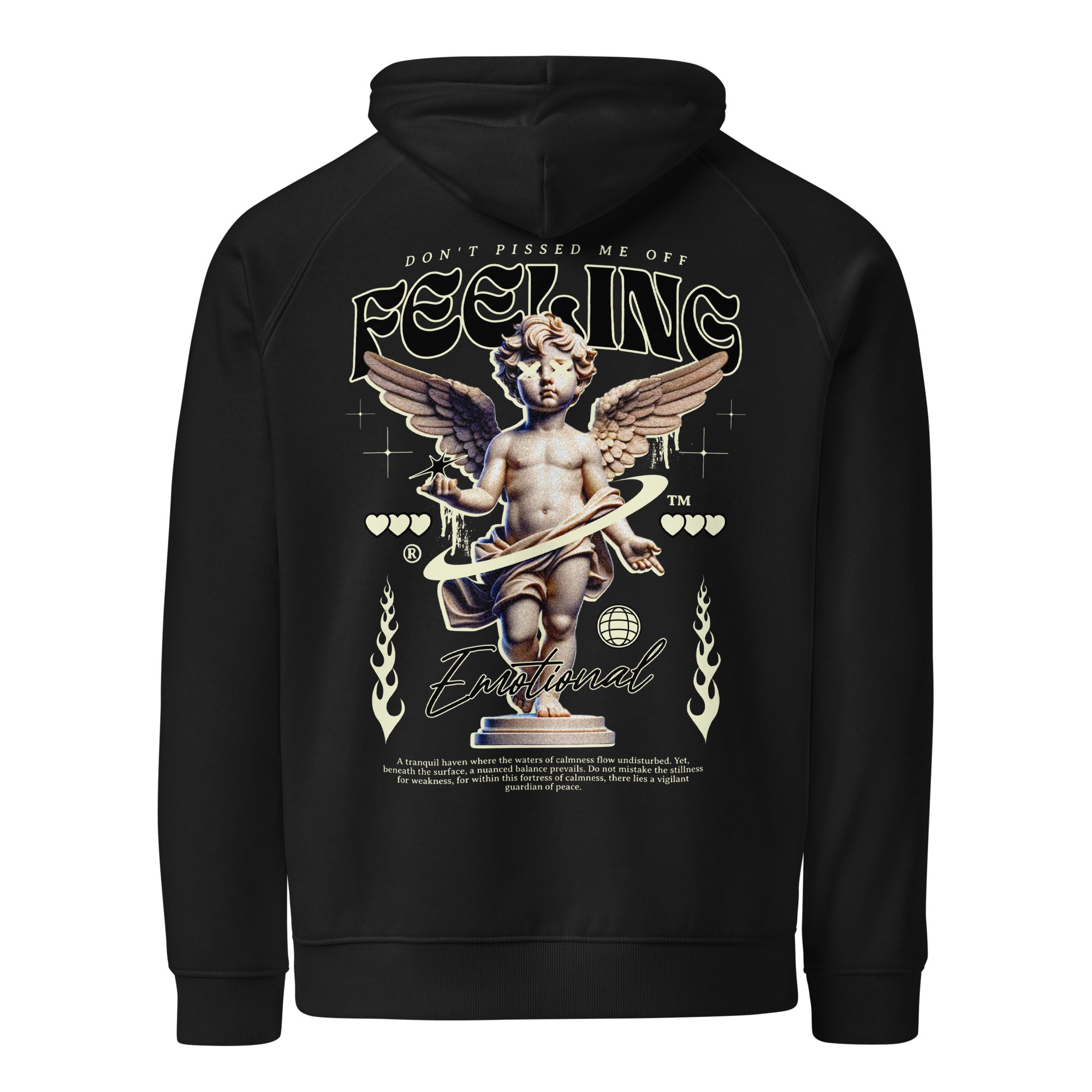 Unisex Eco Raglan Hoodie – Feeling Emotional Guardian