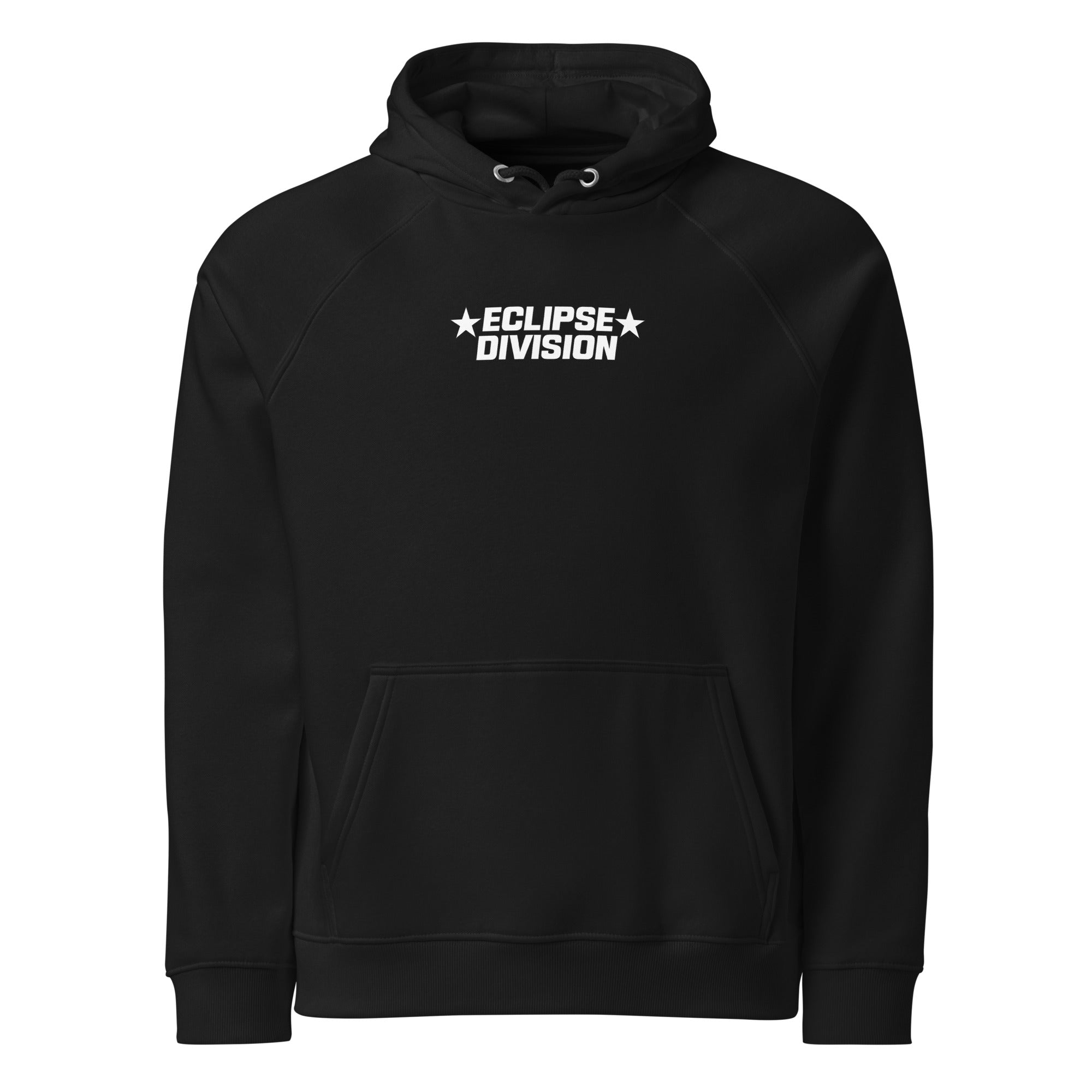 Celestial Showdown – Unisex Eco Raglan Hoodie