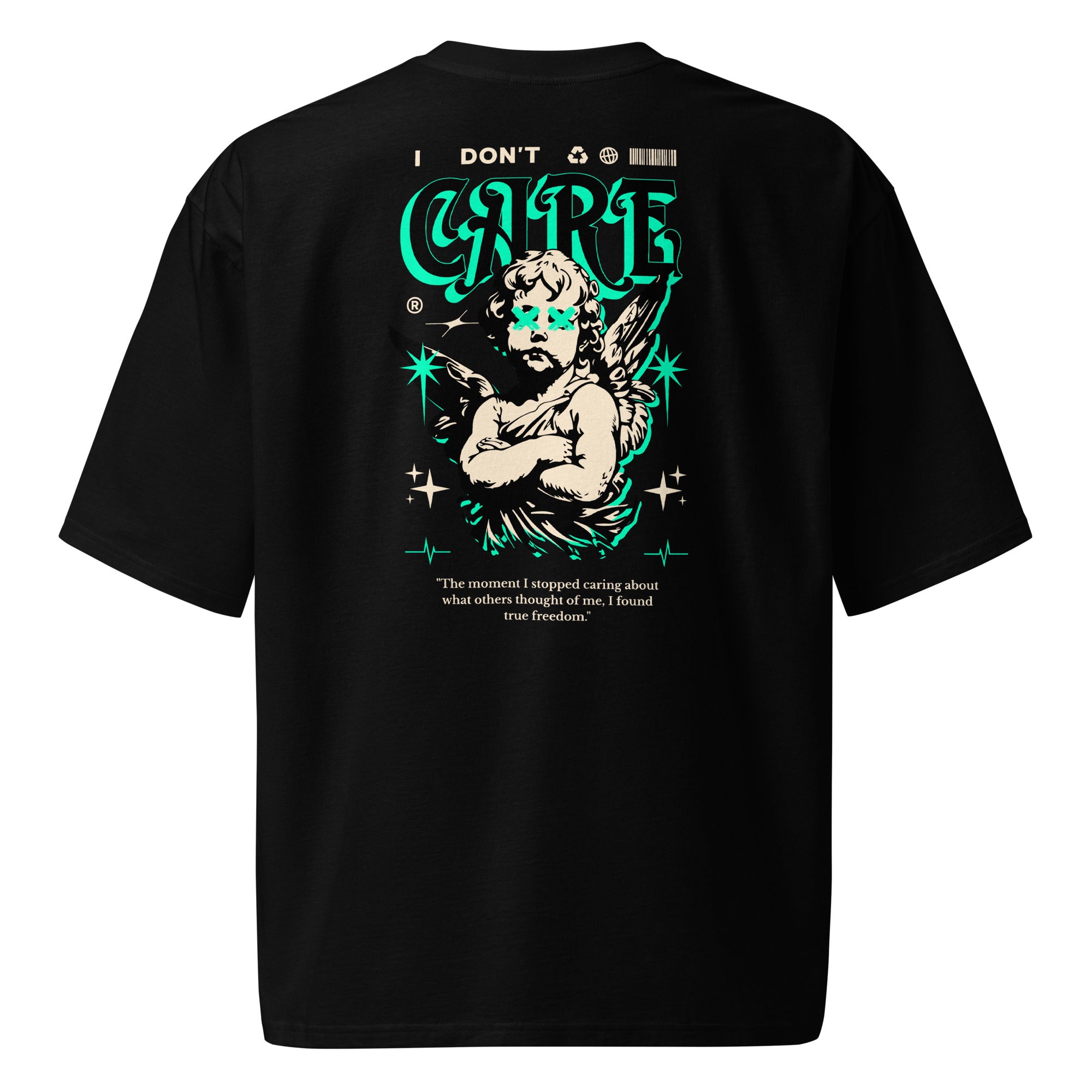 Eclipse Division Oversized Heavyweight Tee – I Don’t Care