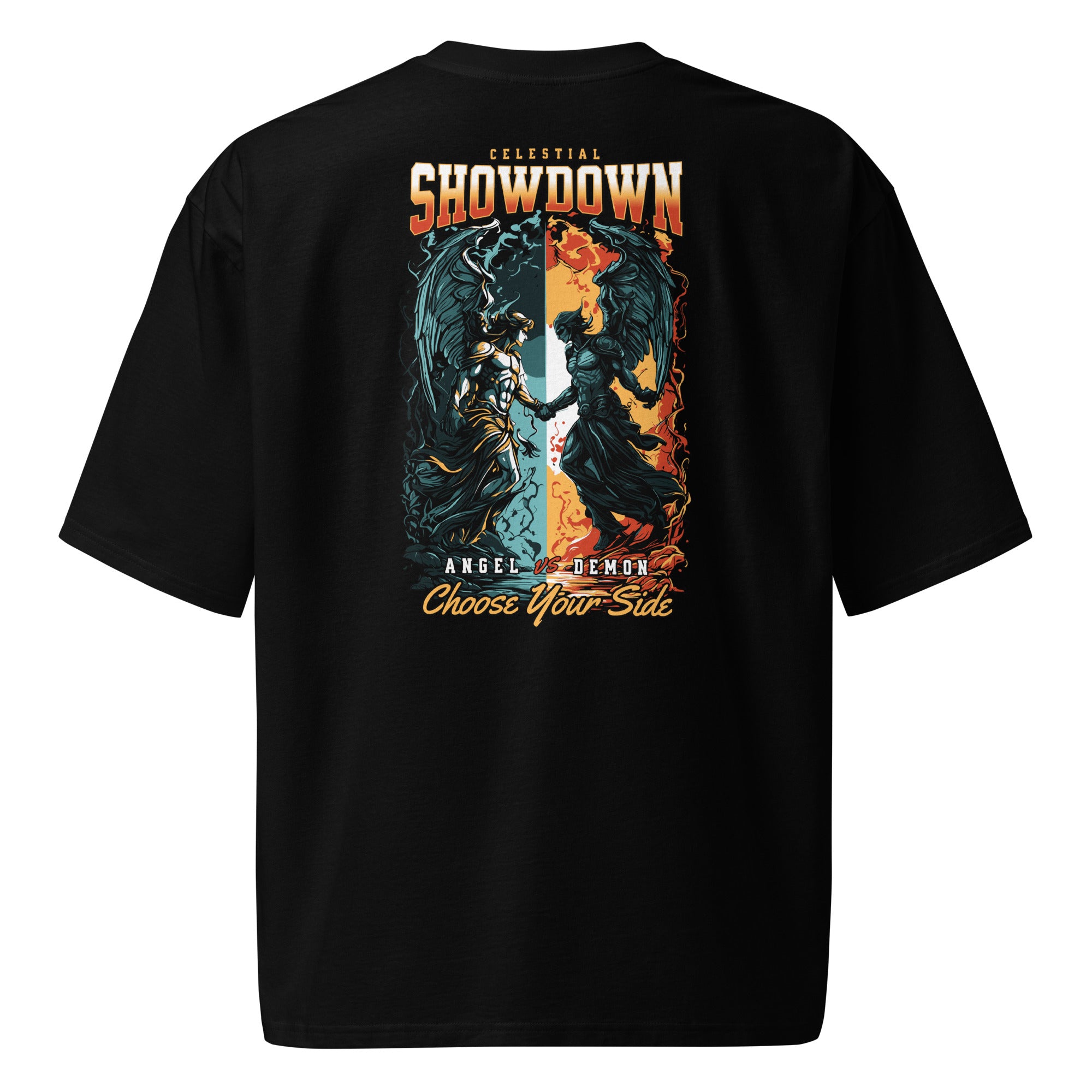 Eclipse Division Oversized Heavyweight Tee – Celestial Showdown