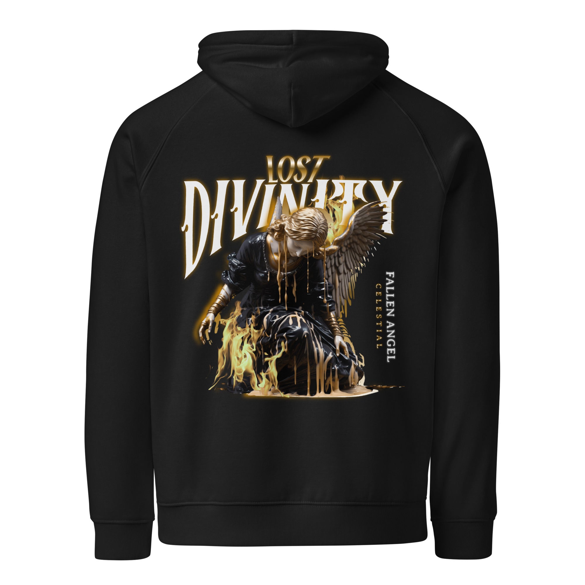 Lost Divinity – Unisex Eco Raglan Hoodie